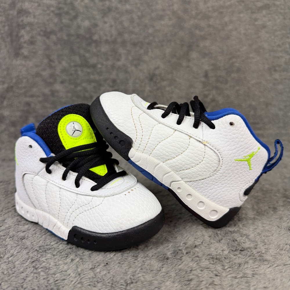 Jordan Jumpman Pro Toddler Size 7C Sneakers Shoes 909418-135 White Blue
